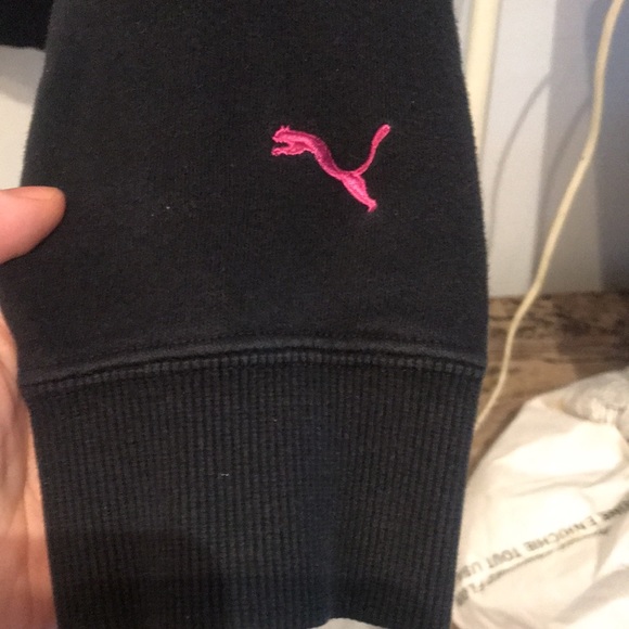 Super Stylin Puma Athletic Hot pink and black performance hoodie - Picture 5 of 6